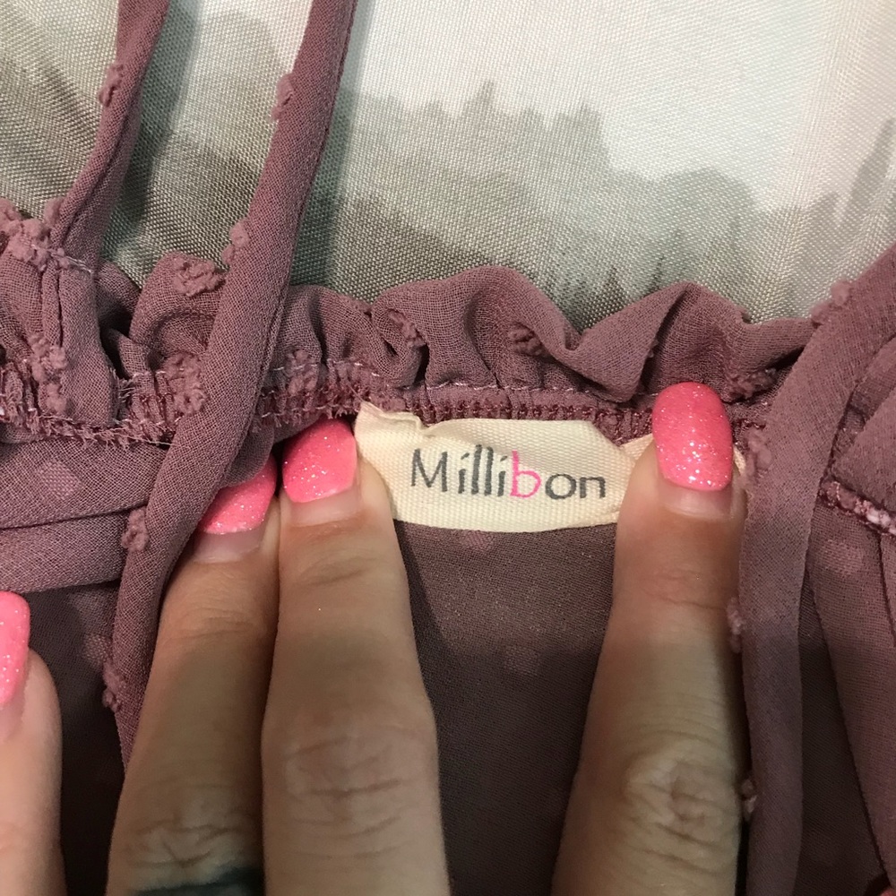 Women’s Sheer Cold Shoulder Top - Picture 7 of 7